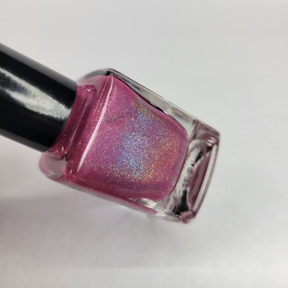 Cirque Nail Polish "Plur" NEW Pink Glitter Shimmer Holo Iridescent Lacquer - Picture 6 of 8